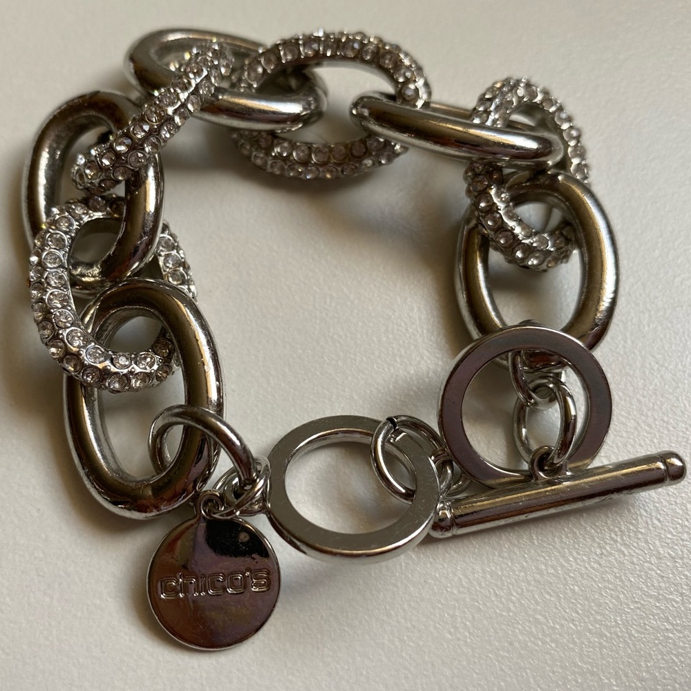 Silver Rhinestone bracelet - Picture 2 of 3